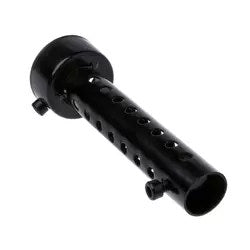 dB Killer 48mm 140mm dB Eater 2'' Zoll Krümmer Schalldämpfer Silencer 2 Stück schwarz