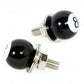 Kennzeichenschrauben 8 Ball Billard custom Black Eight 2 Stück